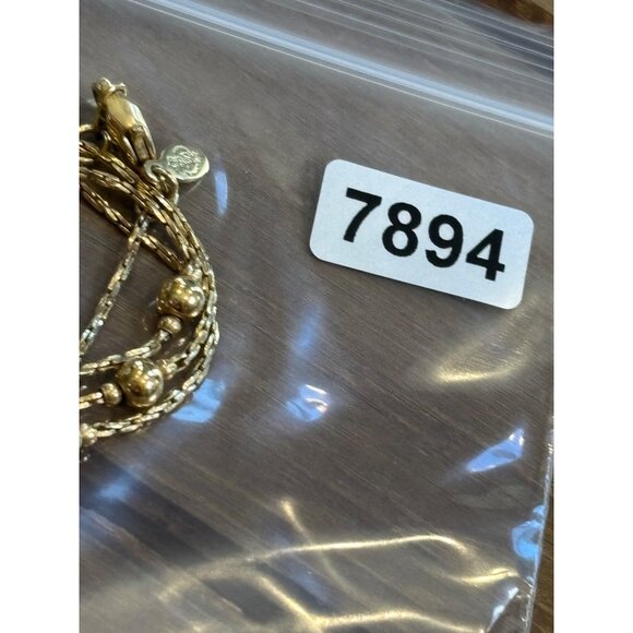 Premier Designs Gold-Tone Beaded Chain Necklace 24" - Picture 6 of 9